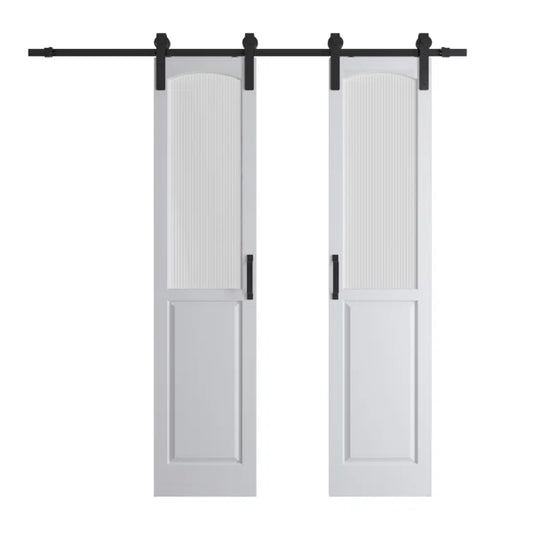 Double Barn Doors with Installation Hardware Kit